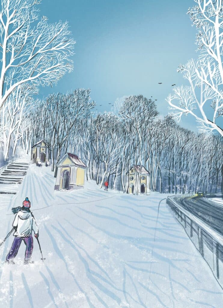 Verkių gatvė, iliustracija