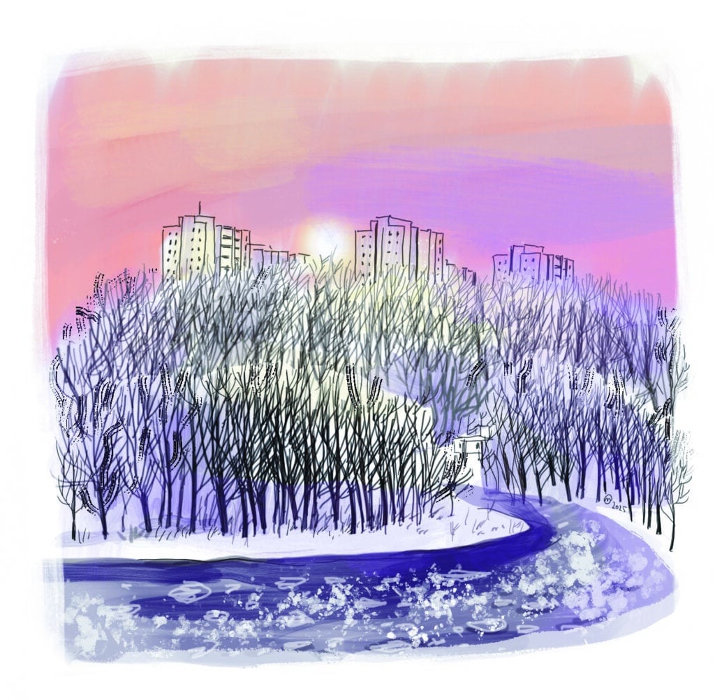 Neris, Medilės Šiaulytytės iliustracija