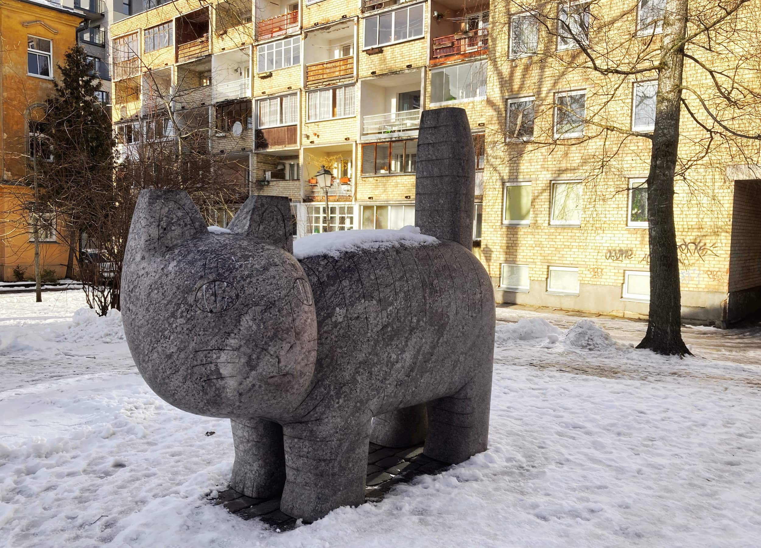 Skulptūra „Katinas“ Aguonų g._Kotrynos Zylės nuotr.