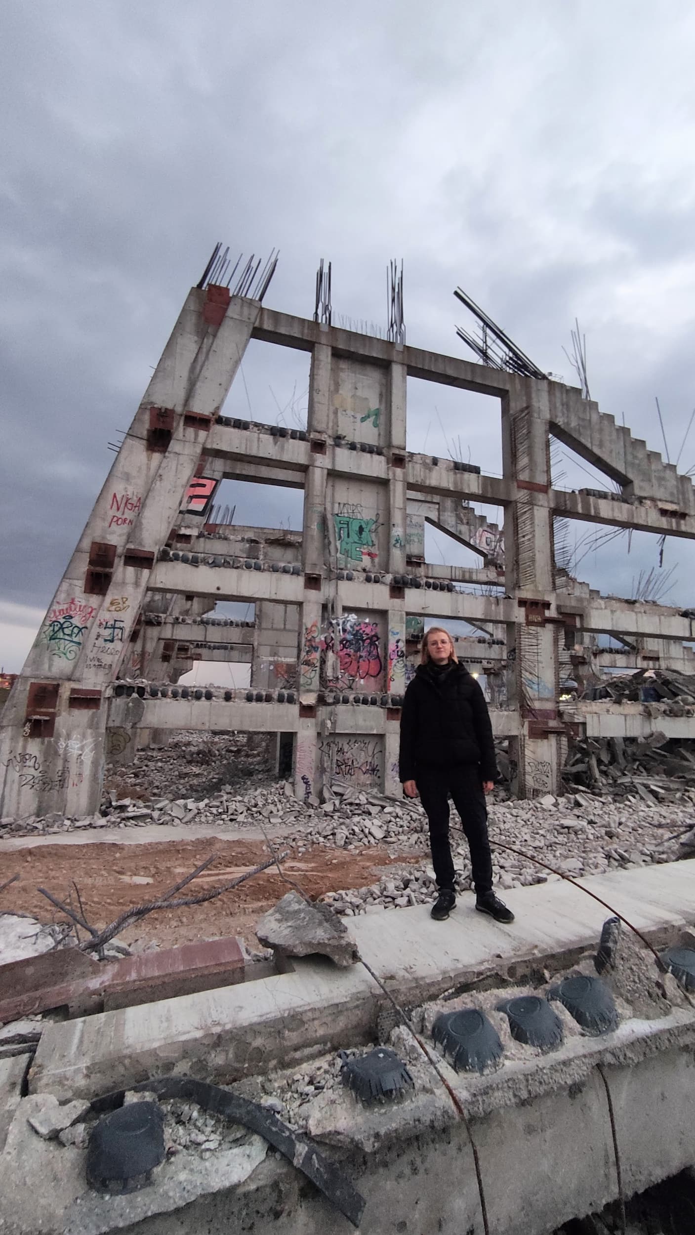 Nacionalinio, arba Vilniaus, stadiono griaučiai prieš keletą metų. Salvijos Vaičikonytės nuotr.